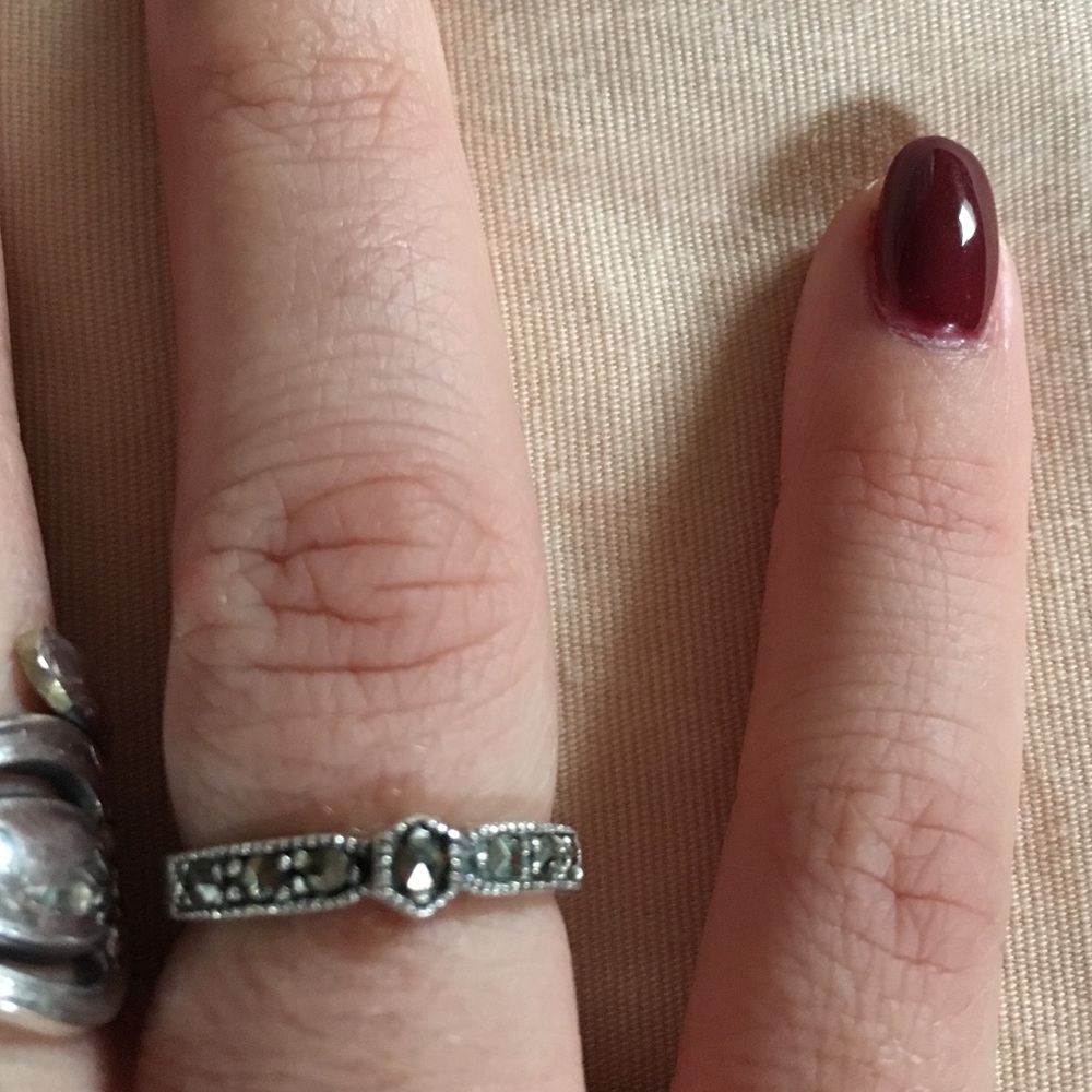 ❗️SOLD❗️Marcasite and sterling silver ring